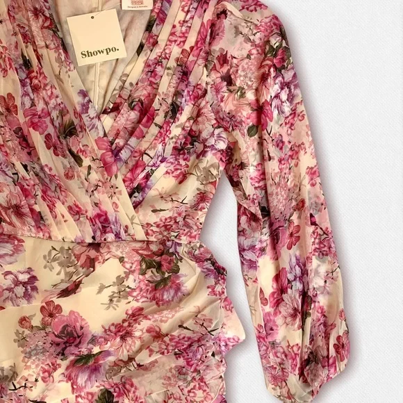 Showpo Pink Floral Mini Dress - Picture 4 of 13